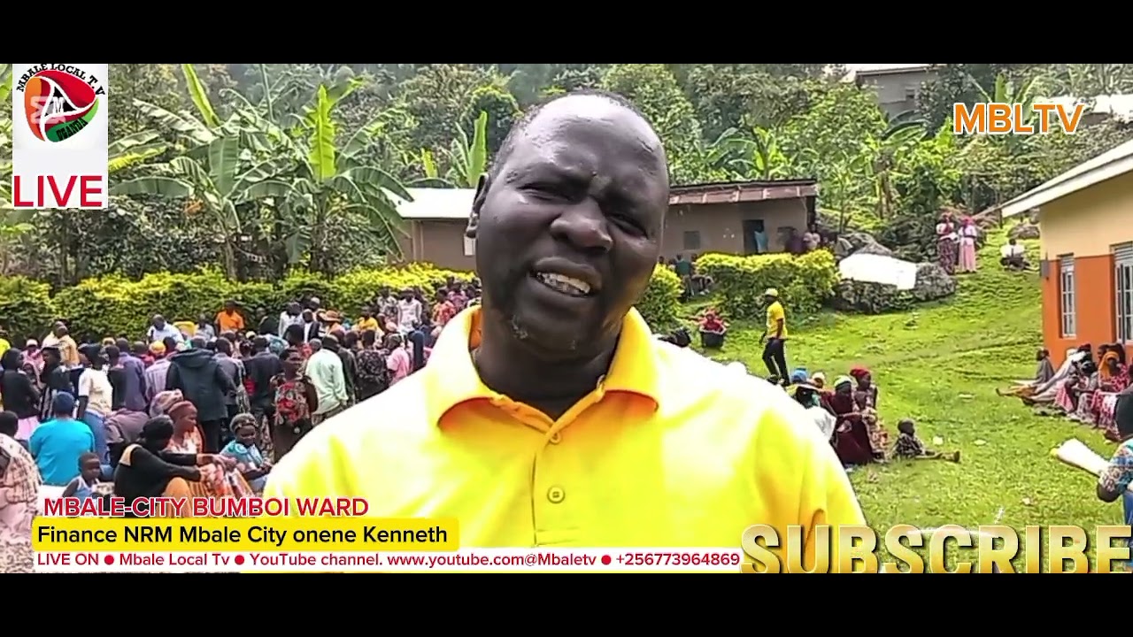 Chief finance officer of NRM Mbale City onen Kenneth appreciated the chairpersons for mobilisation  