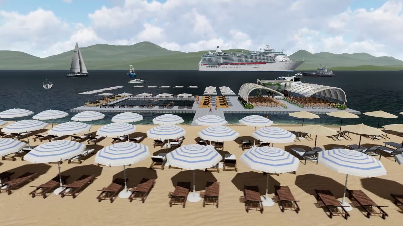 BulDock - Modular Floating Pontoon Dock | 3D Visualization Pool