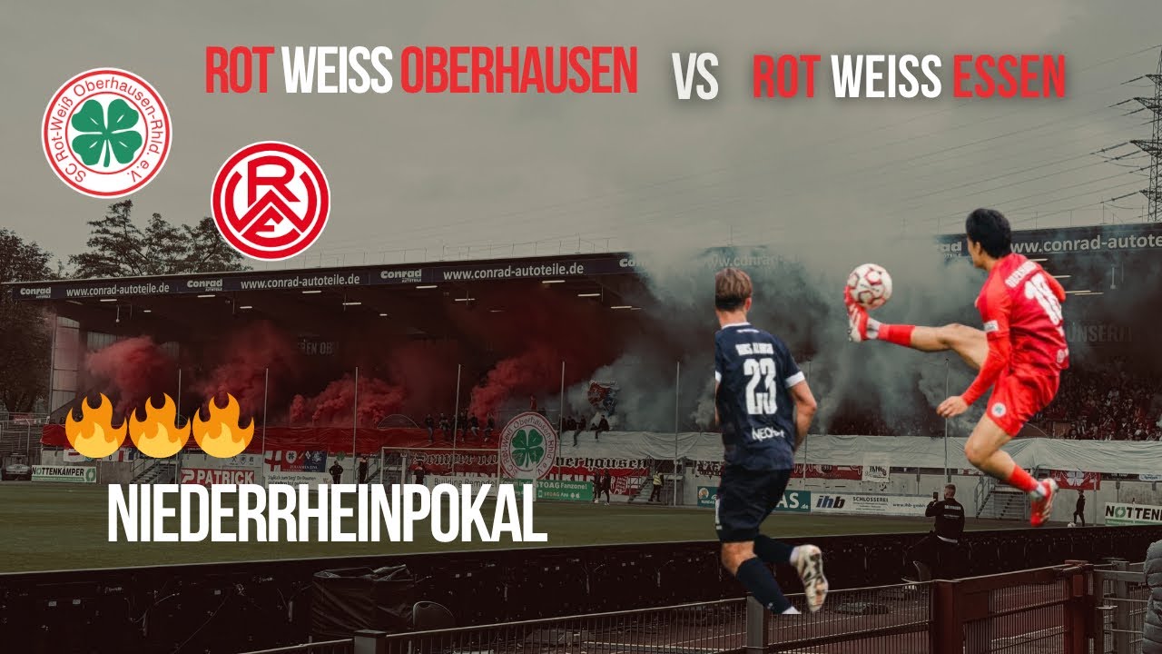 Niederrheinpokal Derby 🔥 RWO Triumphiert 🔥Rot Weiß Oberhausen vs Rot Weiss Essen Stadionvlog 🏟️ 