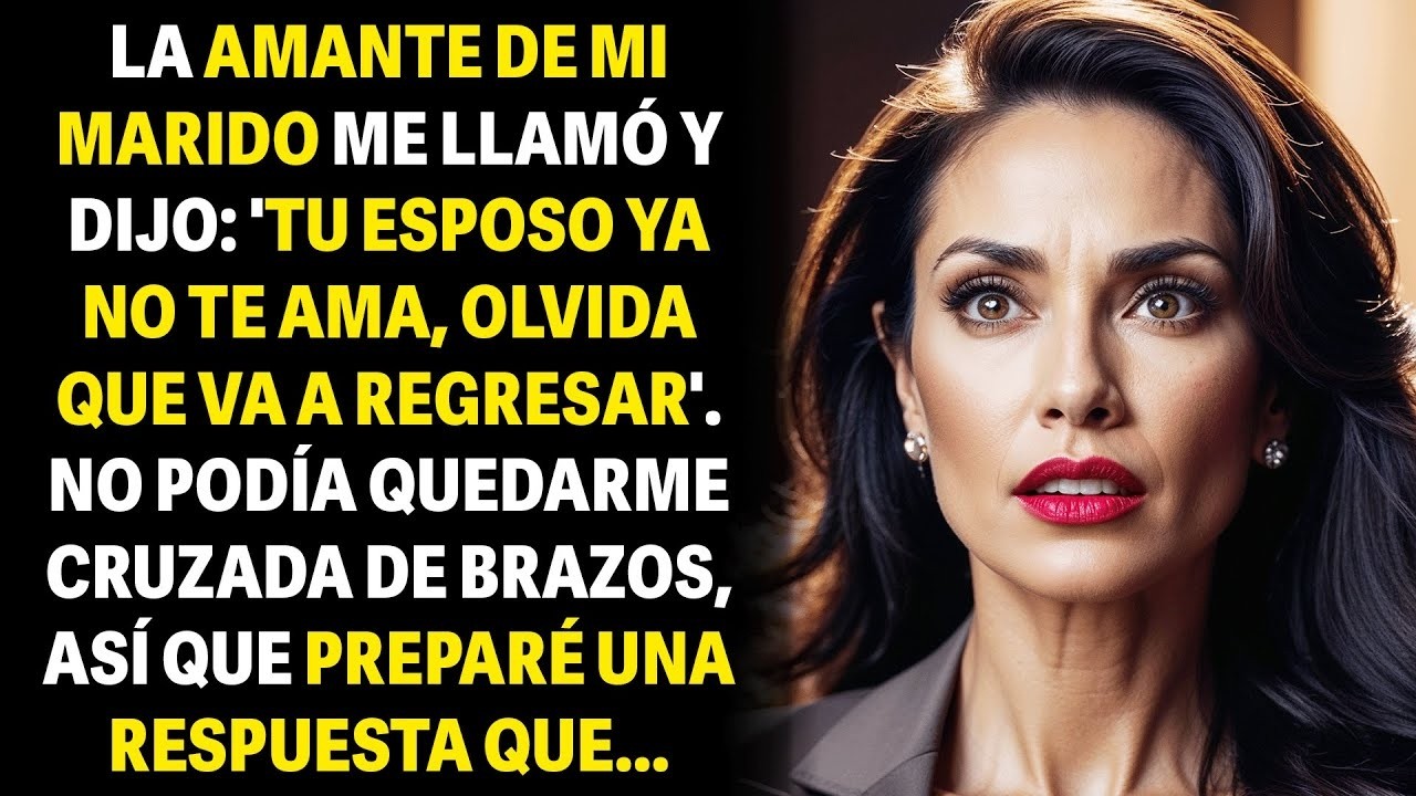 LA AMANTE DE MI ESPOSO ME LLAMÓ Y DIJO  'TU ESPOSO YA NO TE AMA, OLVIDA QUE VA A REGRESAR'  PERO