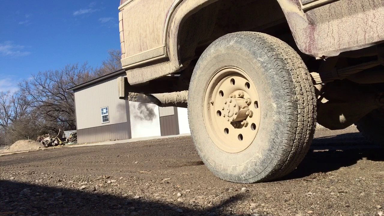 6.9 IDI diesel straight piped cold start