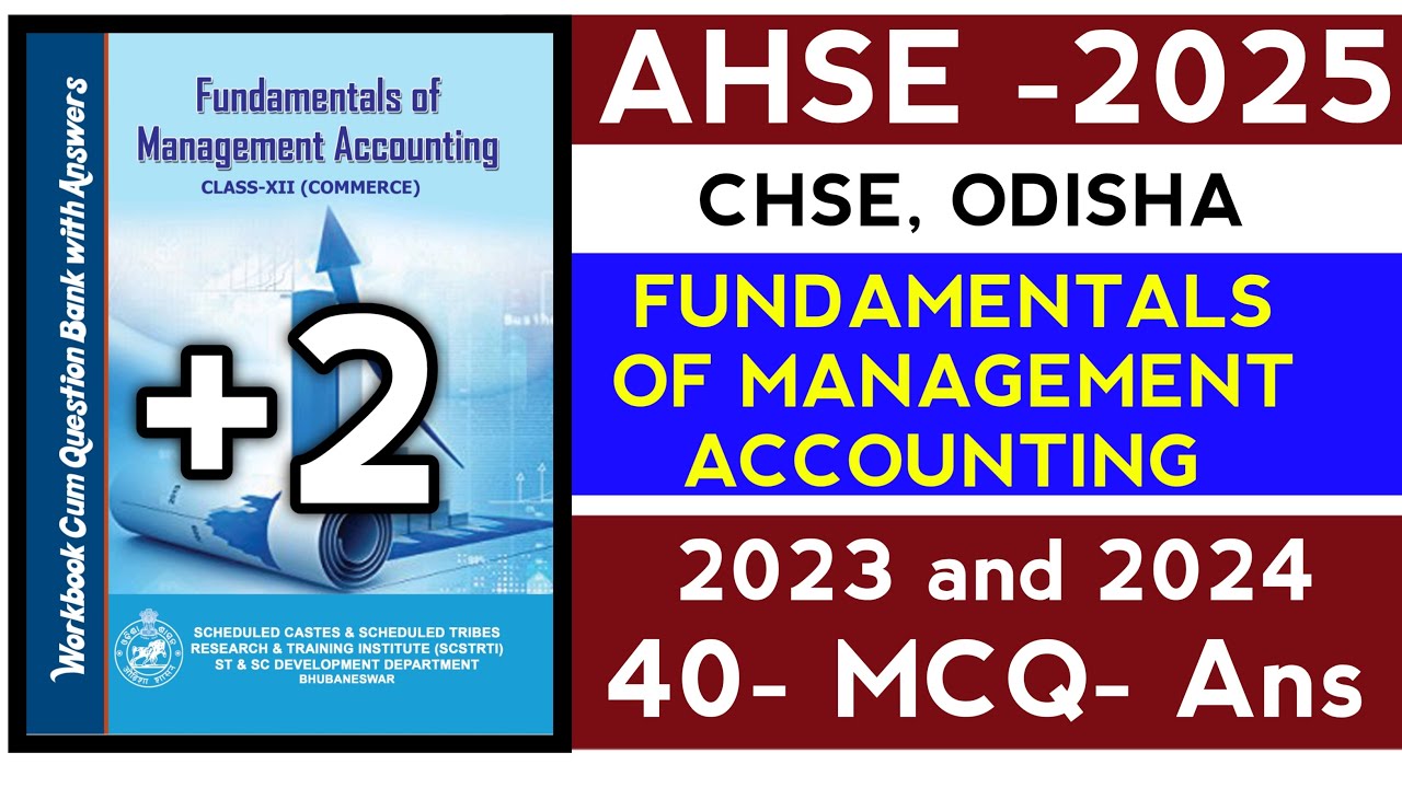 🔴FMA 2023 & 2024 MCQ- ANSWER ll CHSE ODISHA ll AHSE-2025 ll