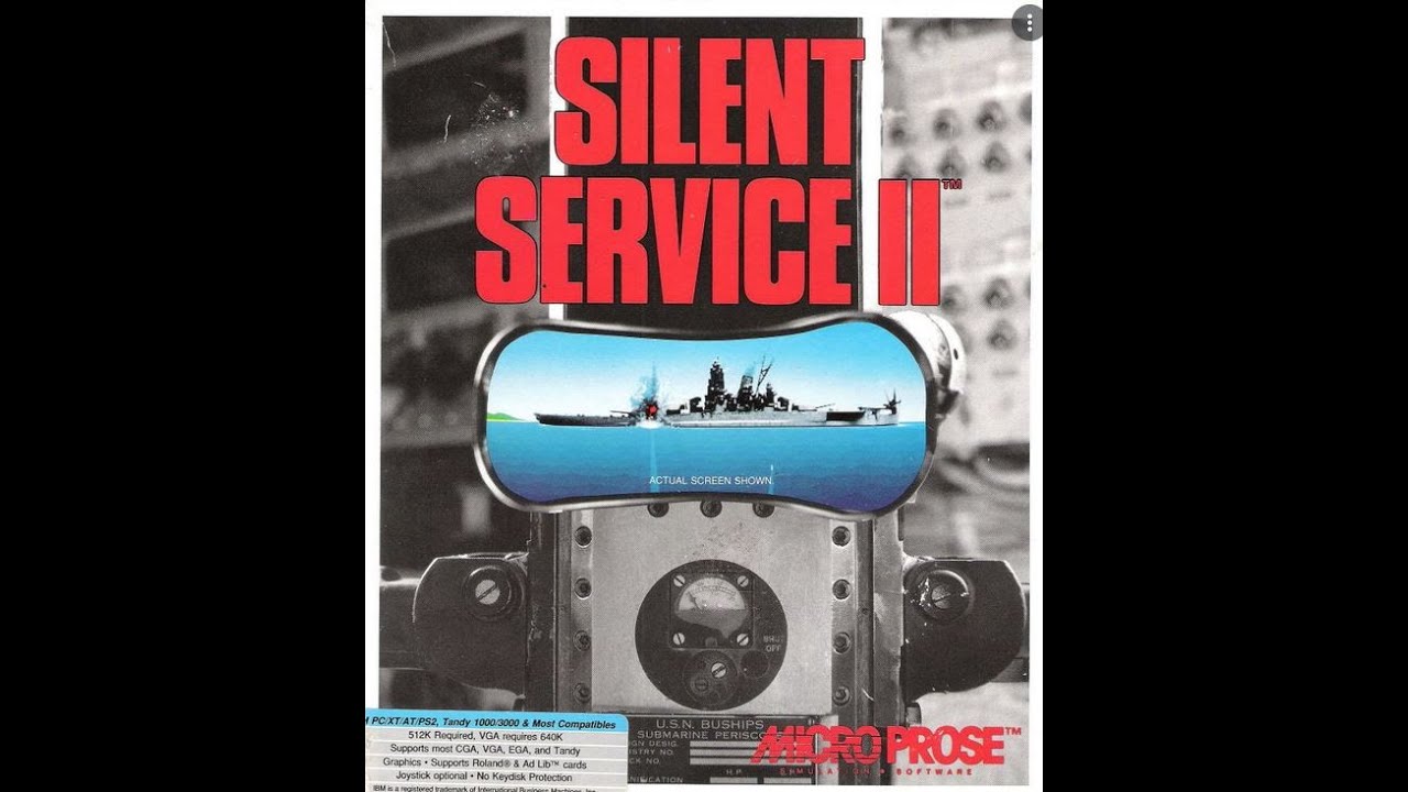 Silent Service II (1990) MS-DOS Microprose Gameplay