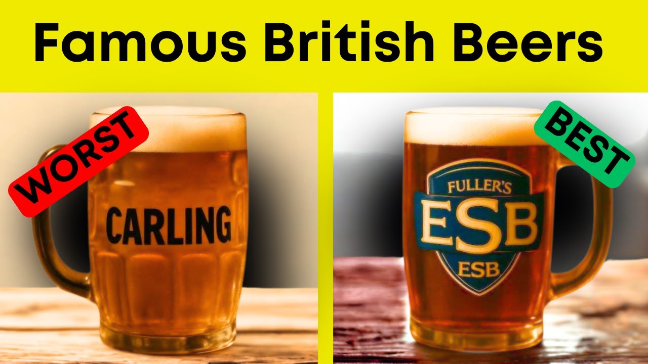 20 Famous British BEER Brands RANKED Worst to Best