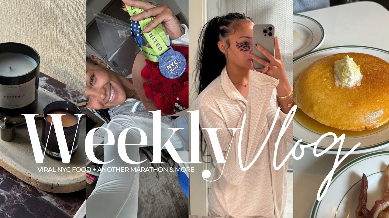 weekly vlog | nyc viral eats + you ARE boring + nyc marathon + home upgrade &more! allyiahsface vlog