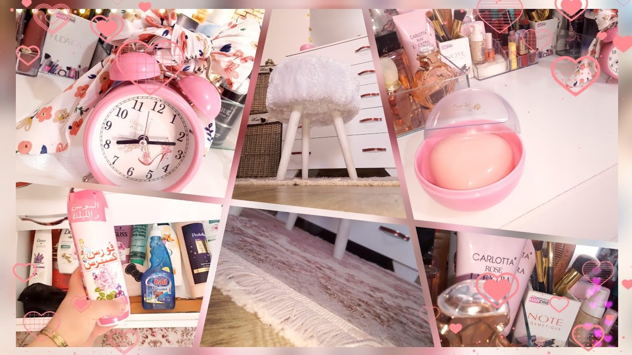 طريقة ترتيب طاولة التزين rangement de la coiffeuse 🌸 rangement