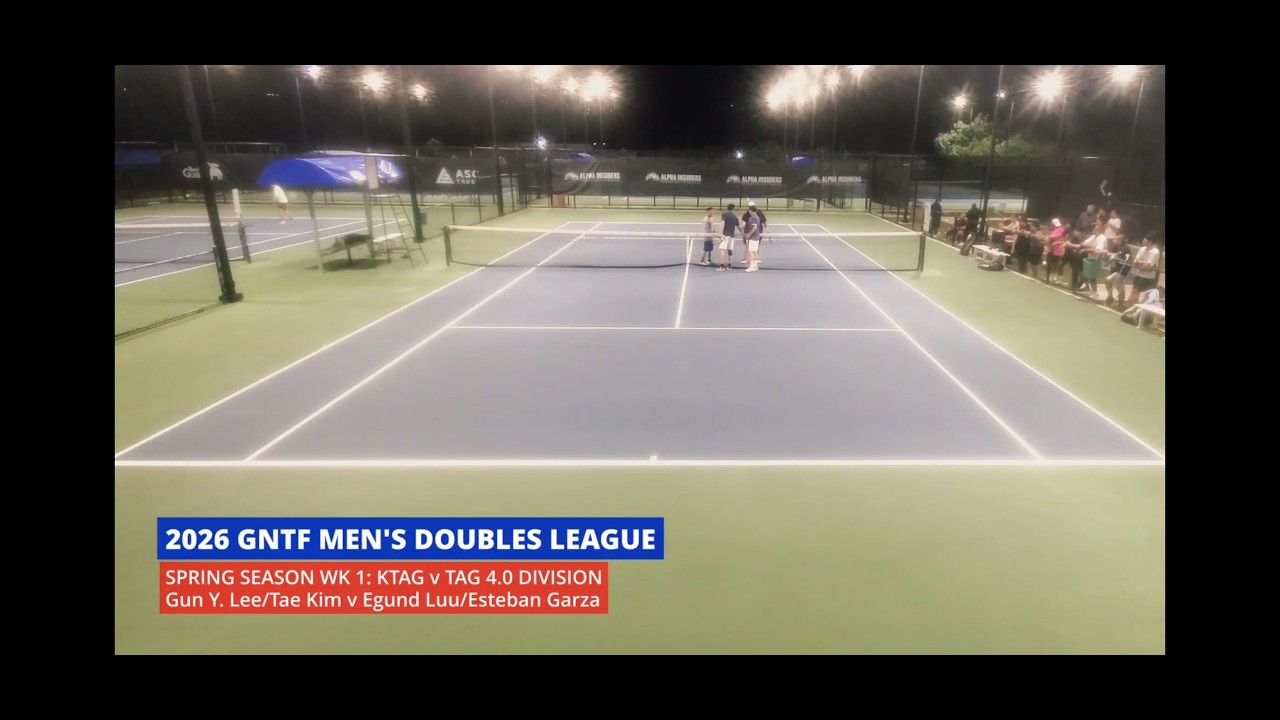 2026 GNTF Men's Doubles League, Spring Season Wk 1 KTAG v TAG 4.0 Division