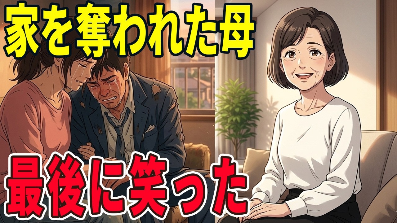 息子夫婦に家を奪われた67歳の母が、最後に笑った話【スカッと感動】