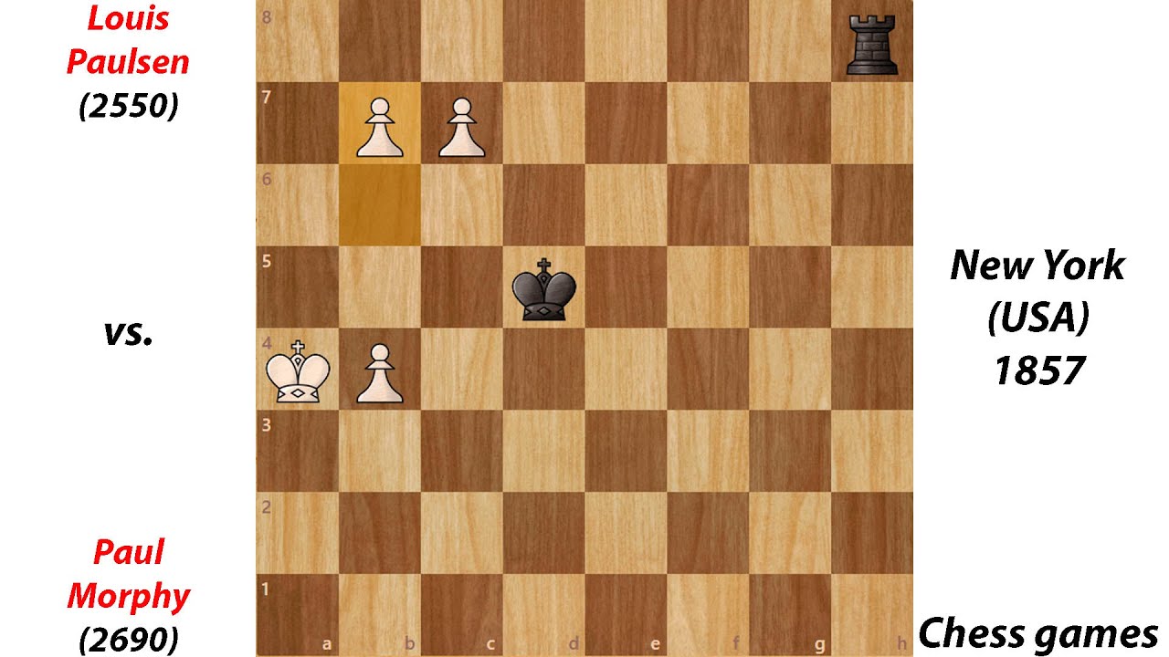 Louis Paulsen vs.Paul Morphy | New York (USA) 1857 | Chess games