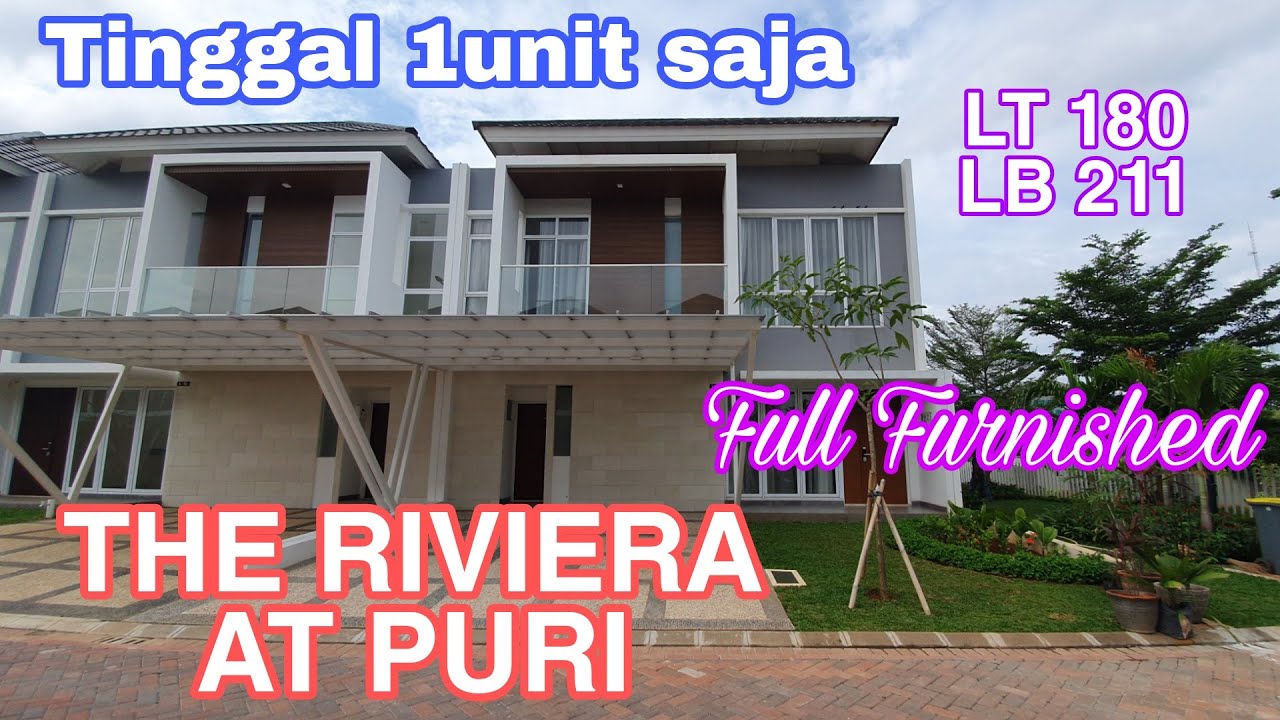 RUMAH MEWAH THE RIVIERA AT PURI FULL FURNISHED