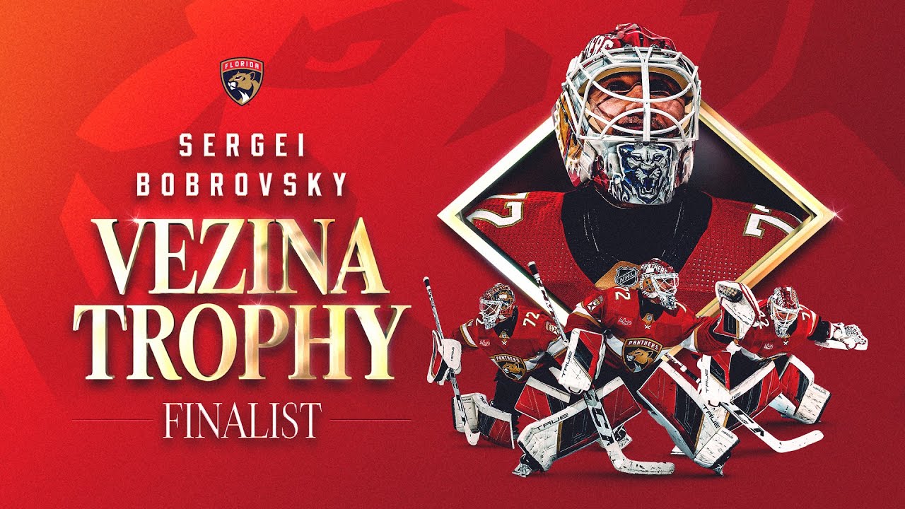 Sergei Bobrovsky named 2023-24 Vezina Trophy Finalist!