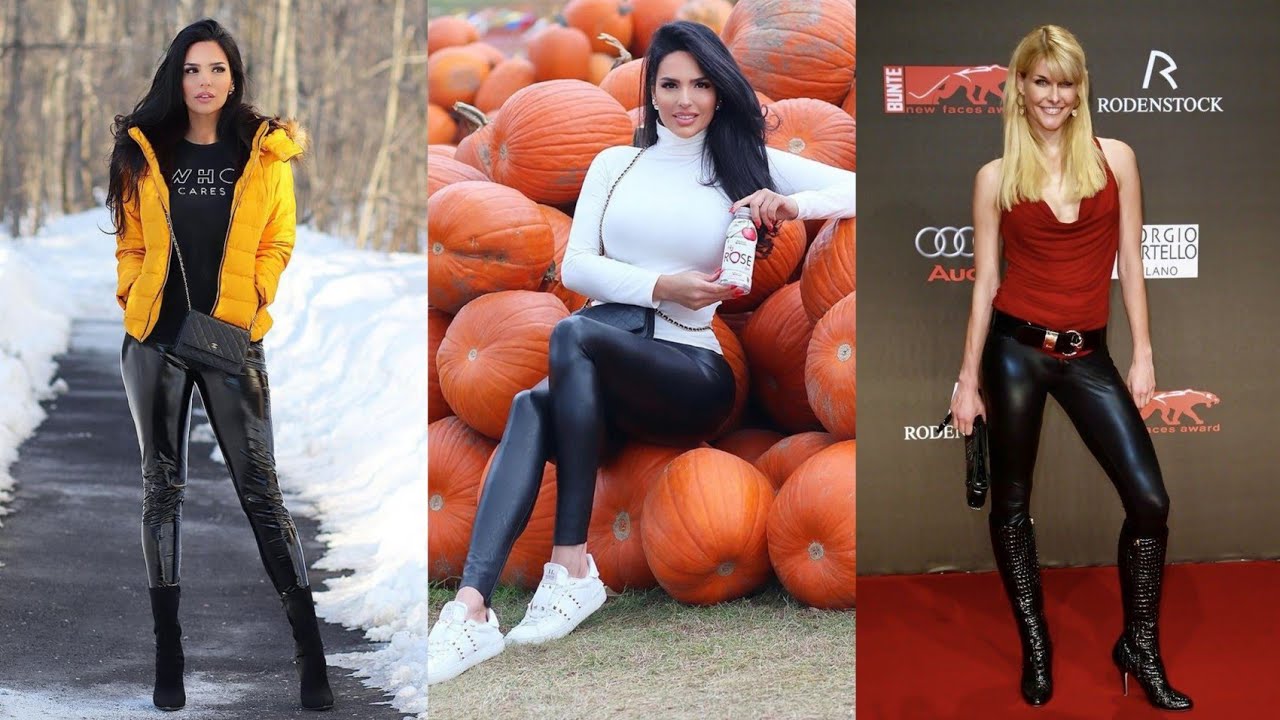 Unique & luscious vinyl leggings & pants #outfitideas