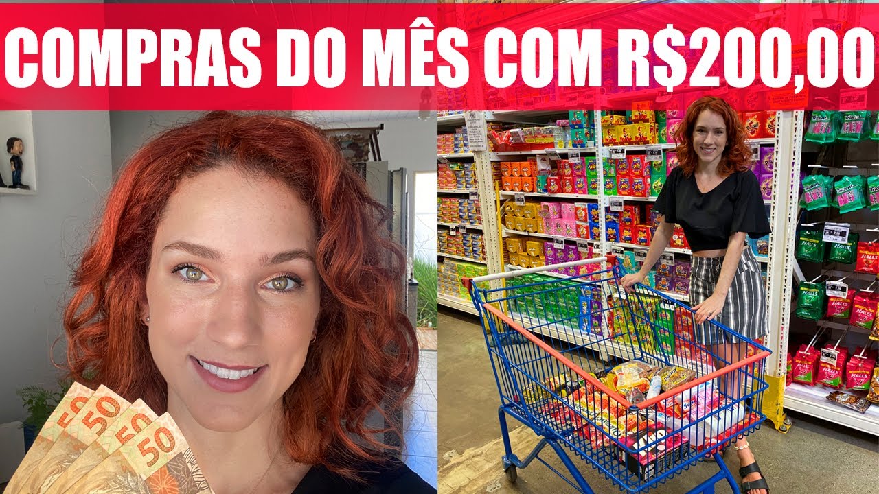 COMPRAS DO MÊS COM R$200,00