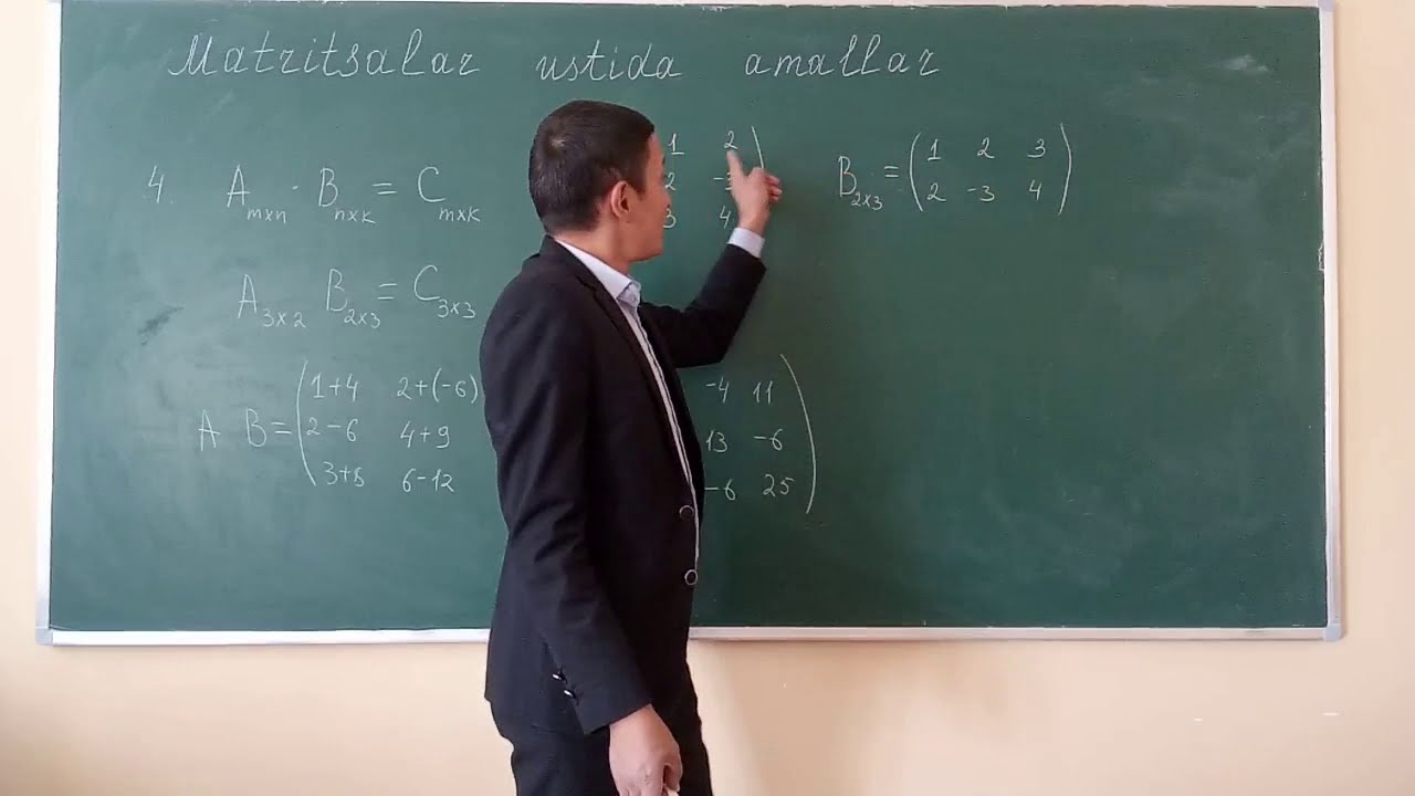 Matritsalar ustida amallar