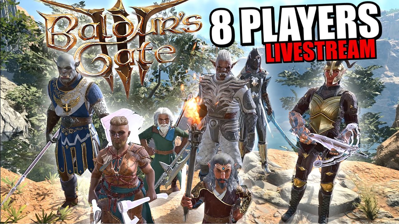 🔴 Baldur's Gate 3 - 8 Player Permadeath