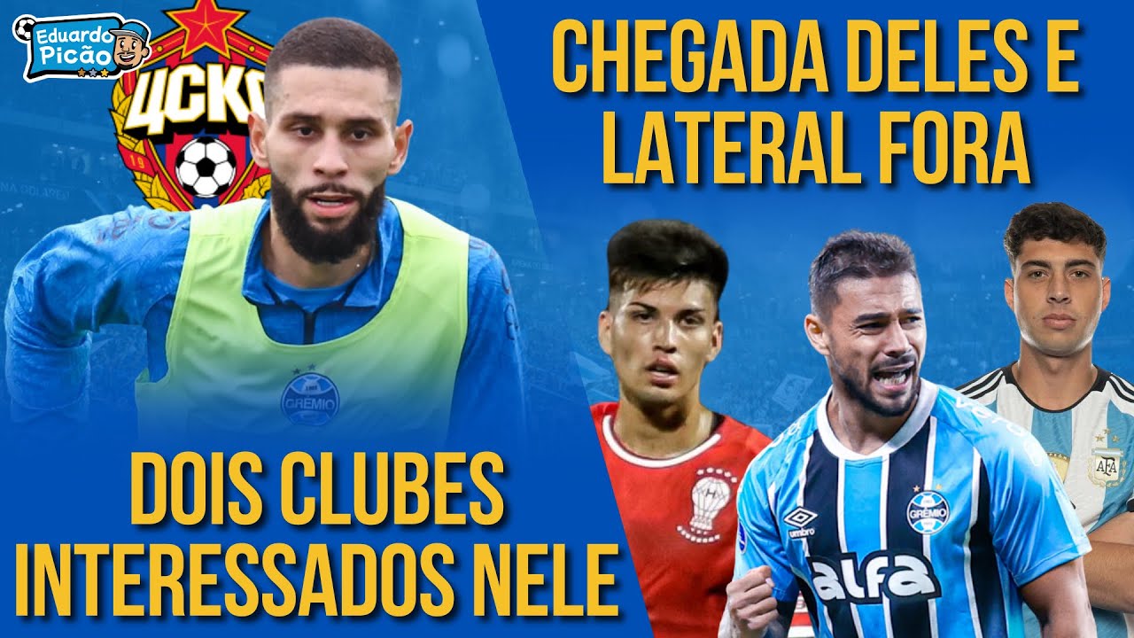 ENTRAVE RESOLVIDO E CHEGADA DOS REFORÇOS! Europeus querem zagueiro. Grêmio busca lateral.
