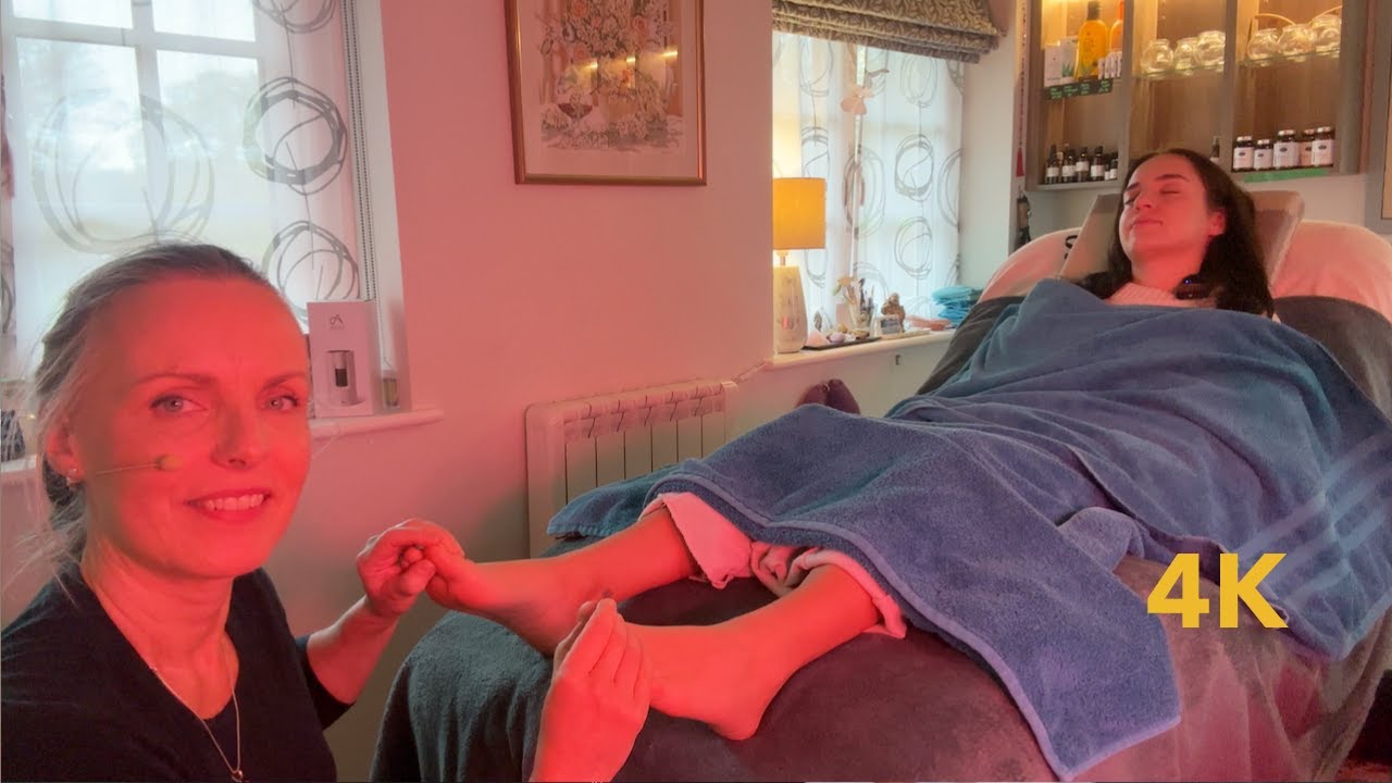 Sleepy Reflexology for Stress Relief in 4K! Unintentional ASMR Real Person