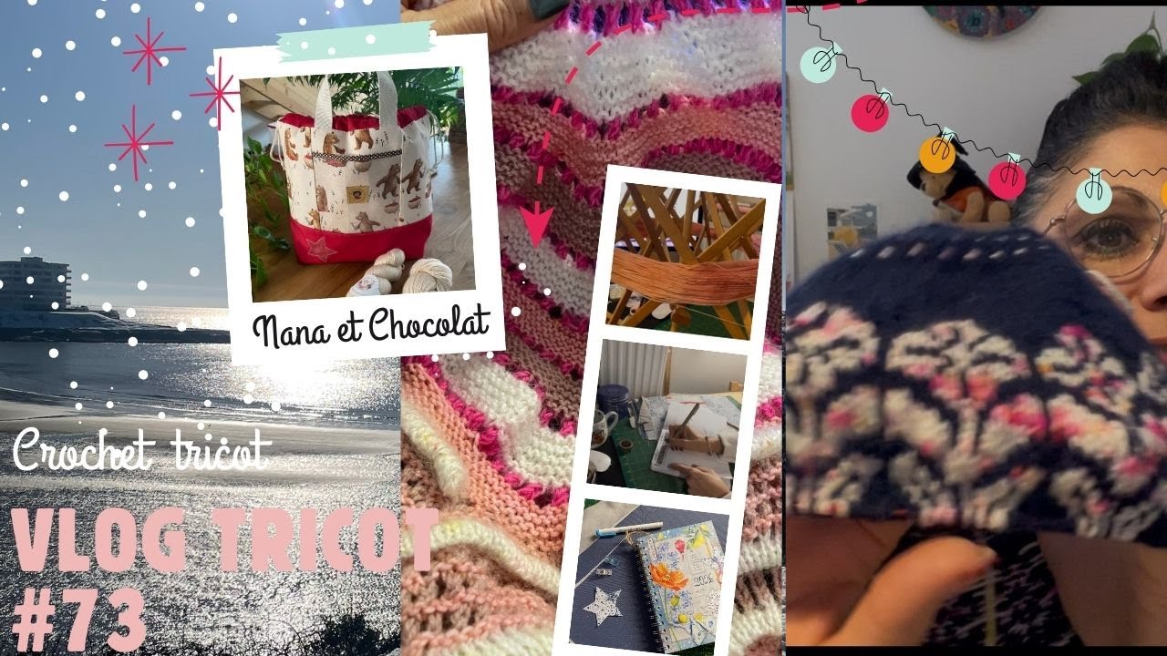 Vlog tricot 73, J 'ai enfin terminé l'indice 2 du West et mes cadeaux de Noël.🧶 😊