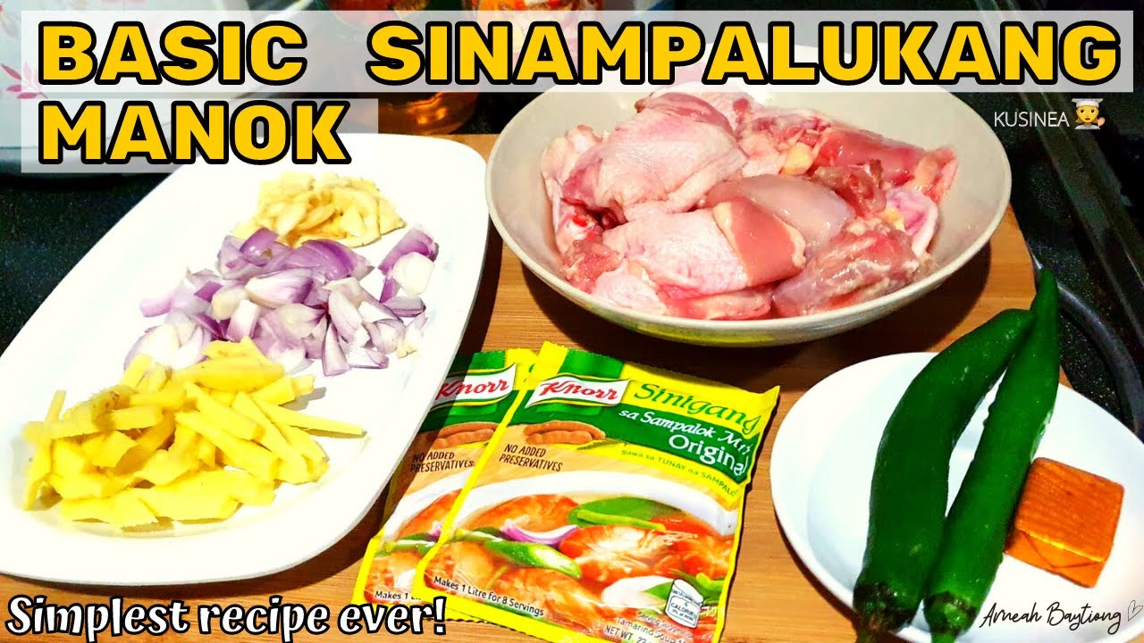 Basic Sinampalukang manok (Tamarind Chicken Soup)| Simplest recipe ever! | Rainy day Recipe :)