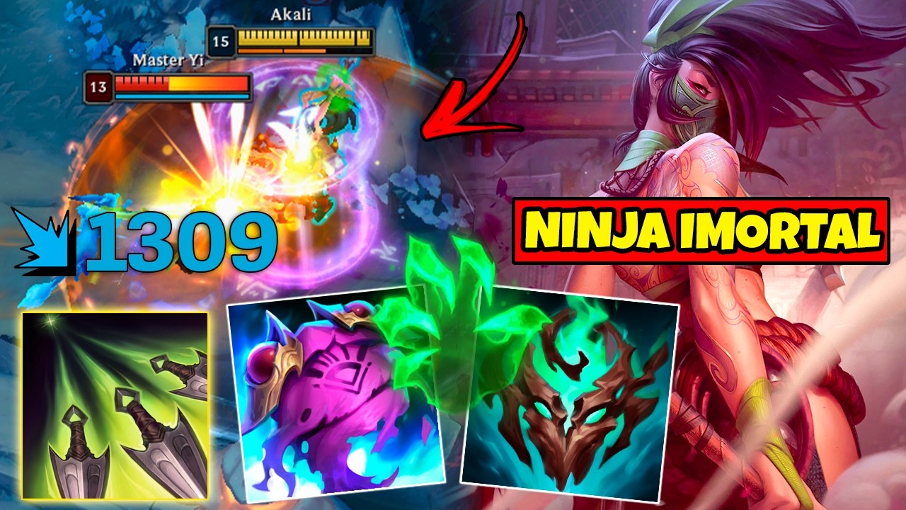 AKALI TANK COM ITEM DE SUPORTE &Eacute; A BUILD MAIS OP QUE VOC&Ecirc; VAI VER HOJE