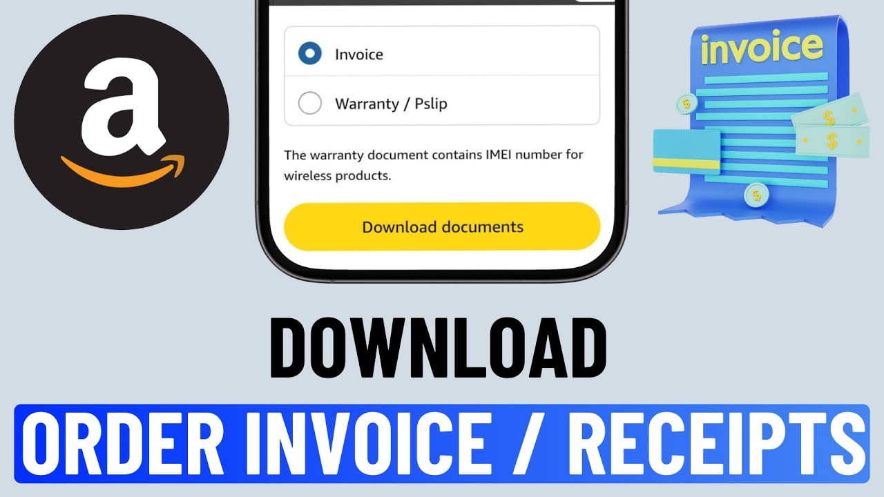 How to Download Order Invoice From Amazon App | Fix 
