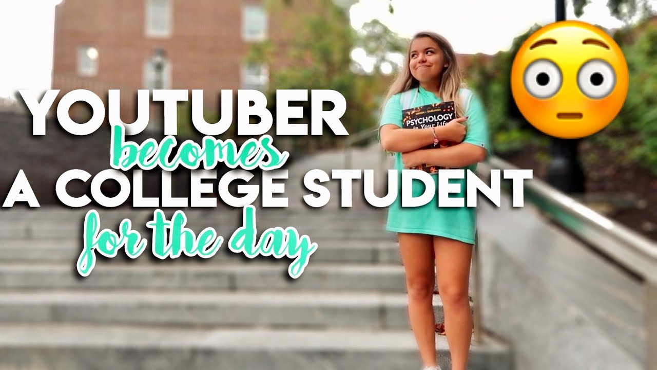 youtuber SNEAKS into COLLEGE CLASSES for a day