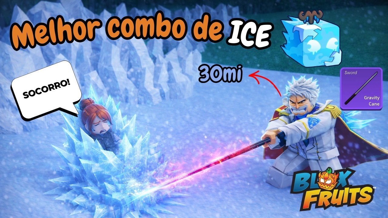 TESTEI o COMBO MAIS QUEBRADO da ICE no PvP do Blox Fruits… ninguém escapou 😶‍❄️