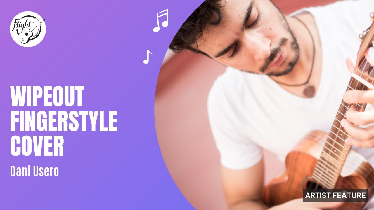 Wipe Out Fingerstyle Solo by Dani Usero Flight Ukulele