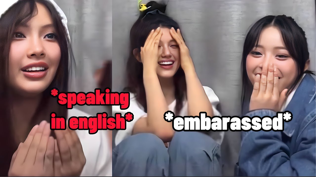 Реакция Ханни и Даниэль, когда Хьейн внезапно заговорила по-английски (они не могут поверить)