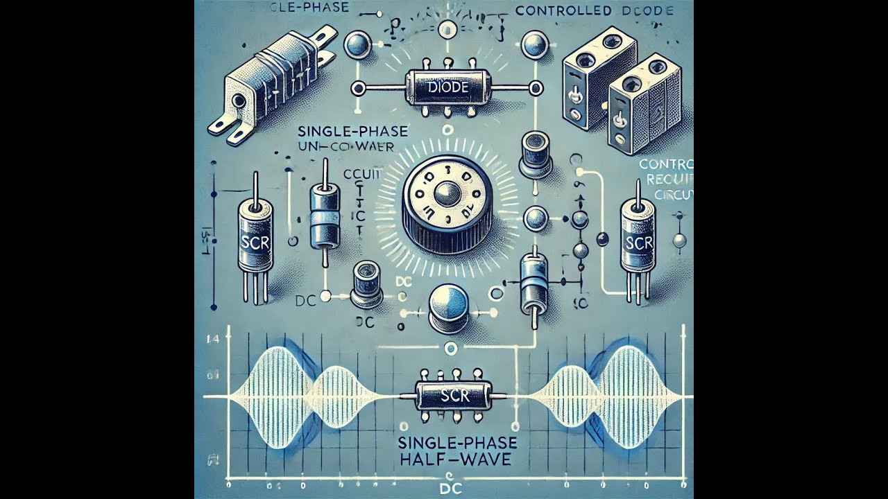 Simulation of Single phase Half-wave Uncontrolled and Controlled Rectifiers