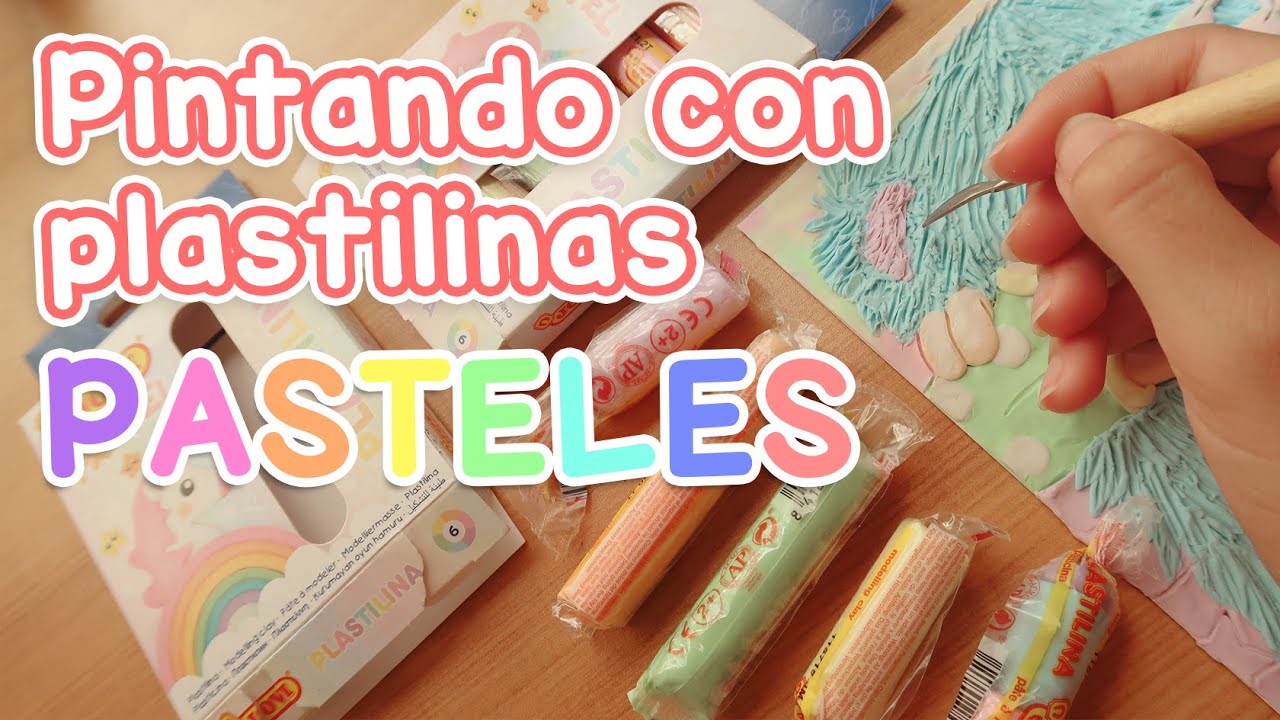 Pintando con plastilinas PASTELES 💖 | 