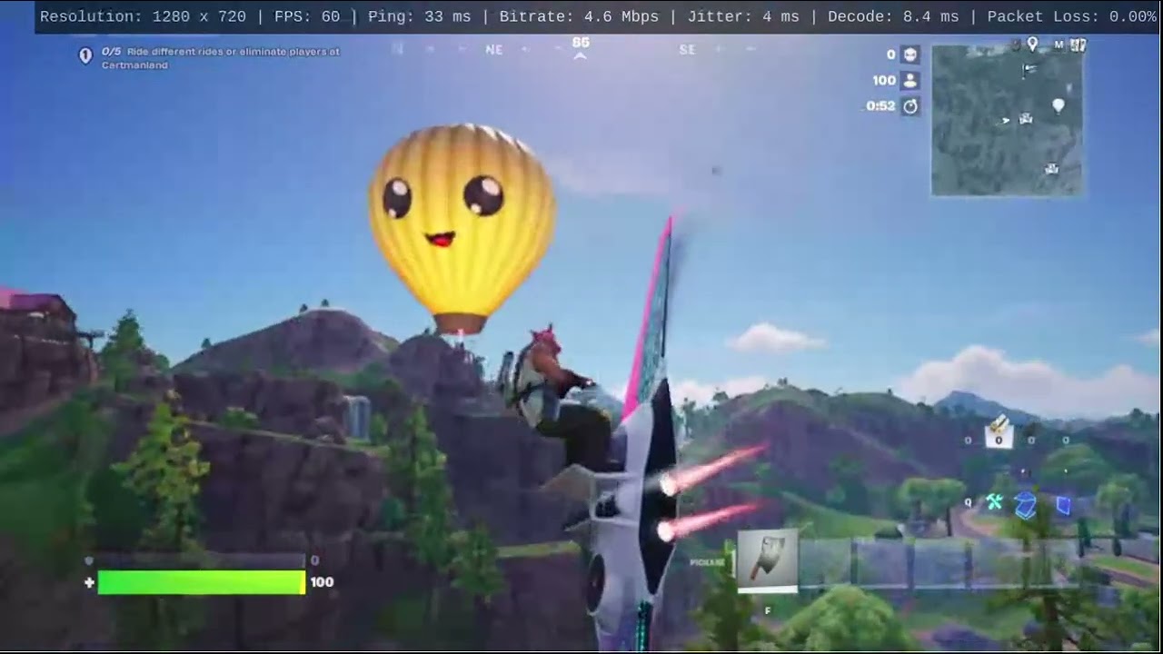 Playing fortnite for the first time with keyboard and mouse.