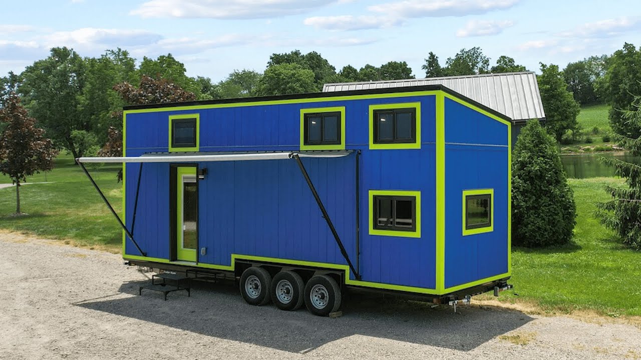 Incredibly Chic Interiors in a Custom Tiny House on Wheels by MODERN TINY LIVING