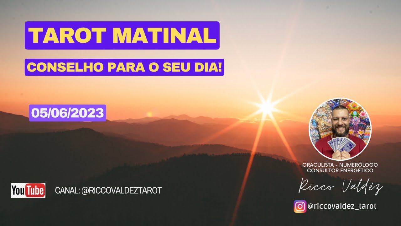 Conselho para seu dia 05/06/2023 #conselhododia #tarotdodia #tarotyoutube #tarot #previsaodiaria