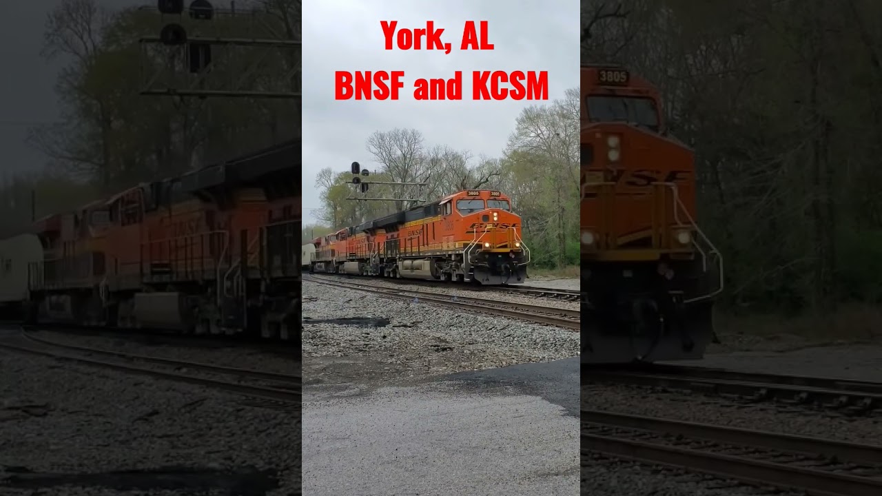 NS AGS Hotshot Train With BNSF And KCSM