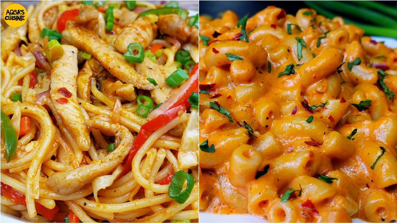2 Spicy Pasta Recipes Ramadan Special, Spicy Macaroni, Chow Mein, Spicy Mac n Cheese, Masala Pasta