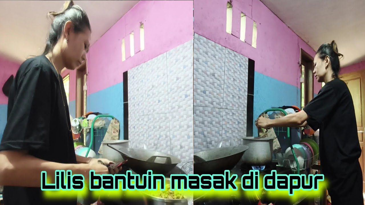 Lilis bantuin di dapur masak bakso #sinauhurip #egoadriano #petualanganalamdesaku #sosialodgj 