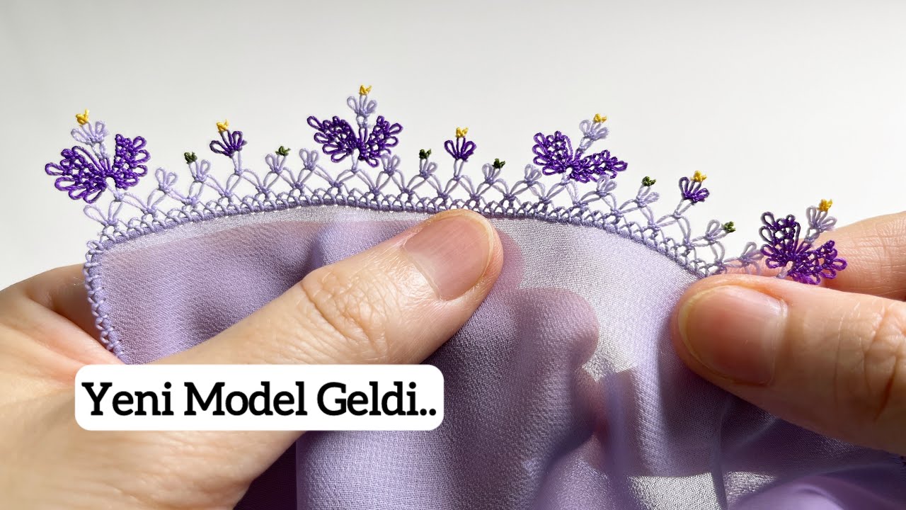 36/ İğne Oyası Yeni Model 💜 | Detaylı Anlatım | Needle Lace DIY 