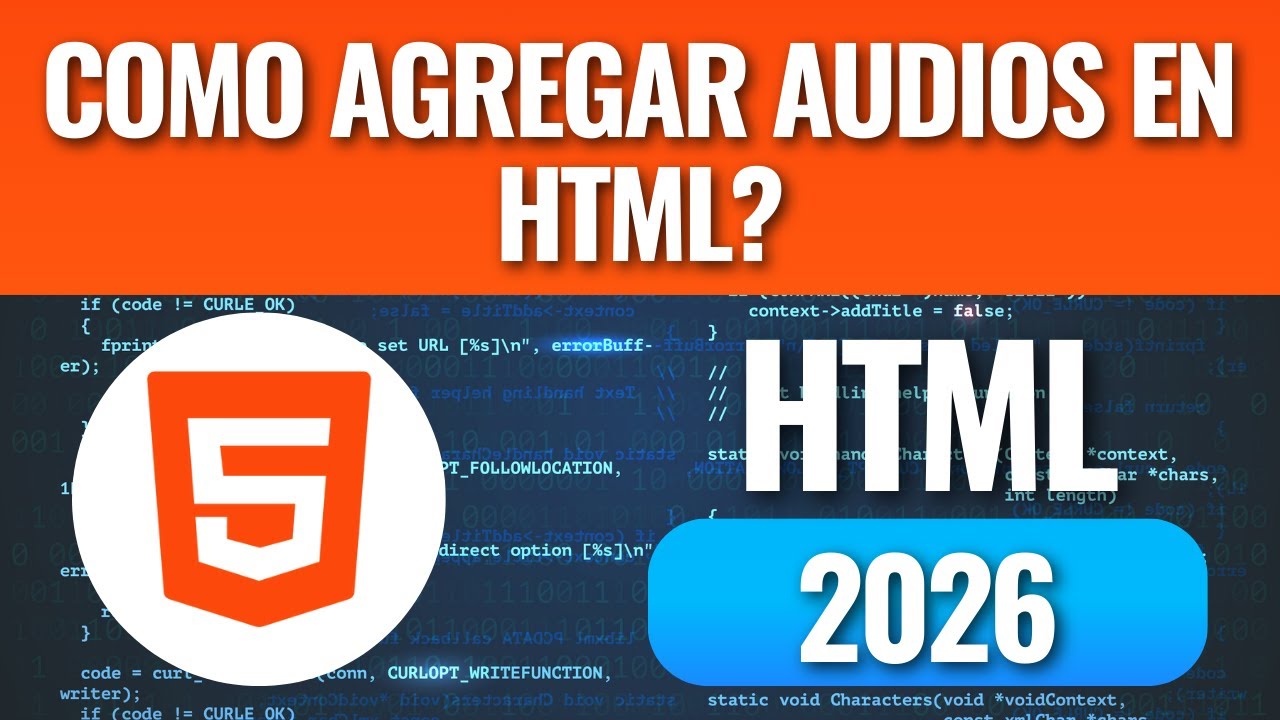 Como agregar Audios en HTML? en menos de 10 minutos