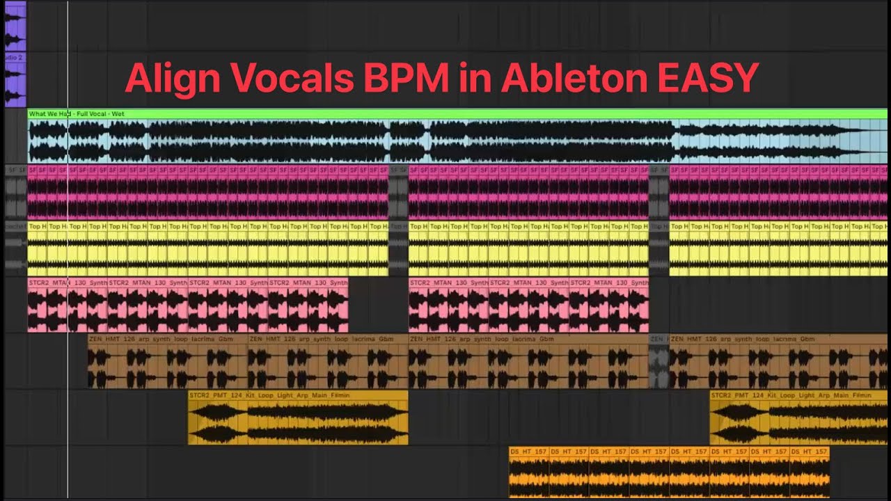 Align Vocals with BPM in Ableton EASY