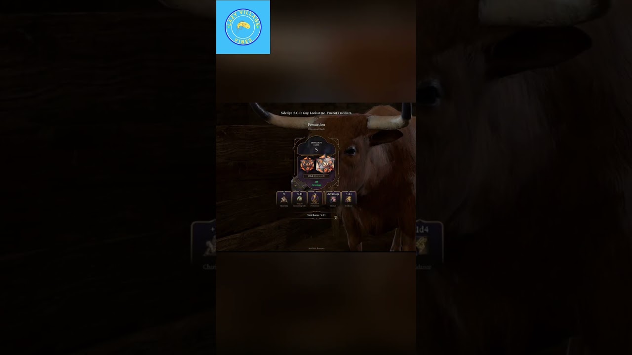 Talking to a Cow & Ox in a Game? Forget Dice! #shorts