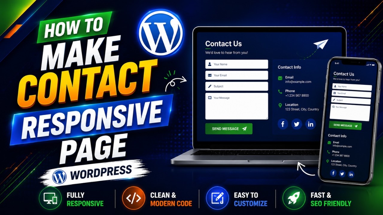 WordPress में Contact Form को RESPONSIVE कैसे बनाये - WP Plugin से ? | Abhay Rajput