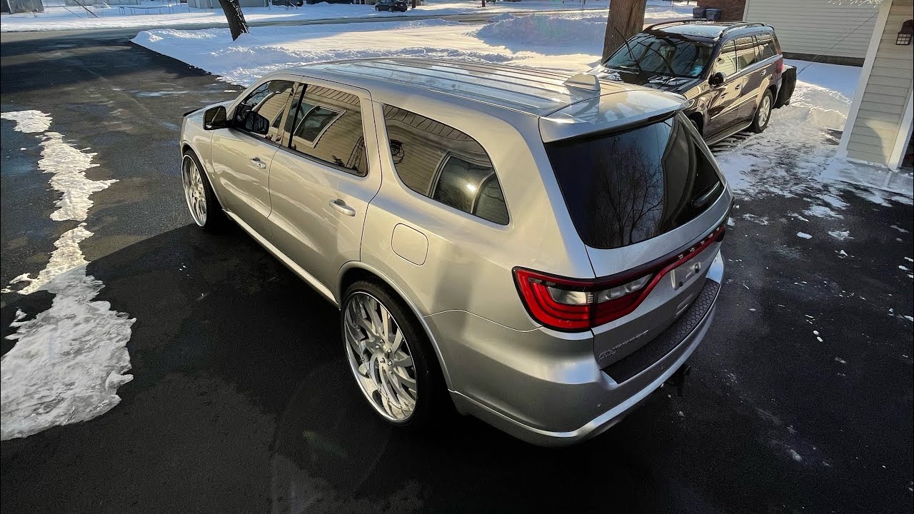 Dodge Durango Full Wrap in 3M Gloss White Aluminum!