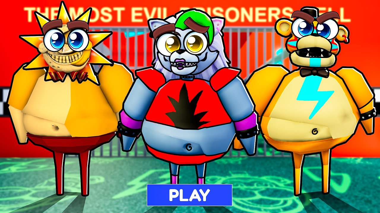 Playing as EVERY GLAMROCK ANIMATRONIC in Barry's Prison Run