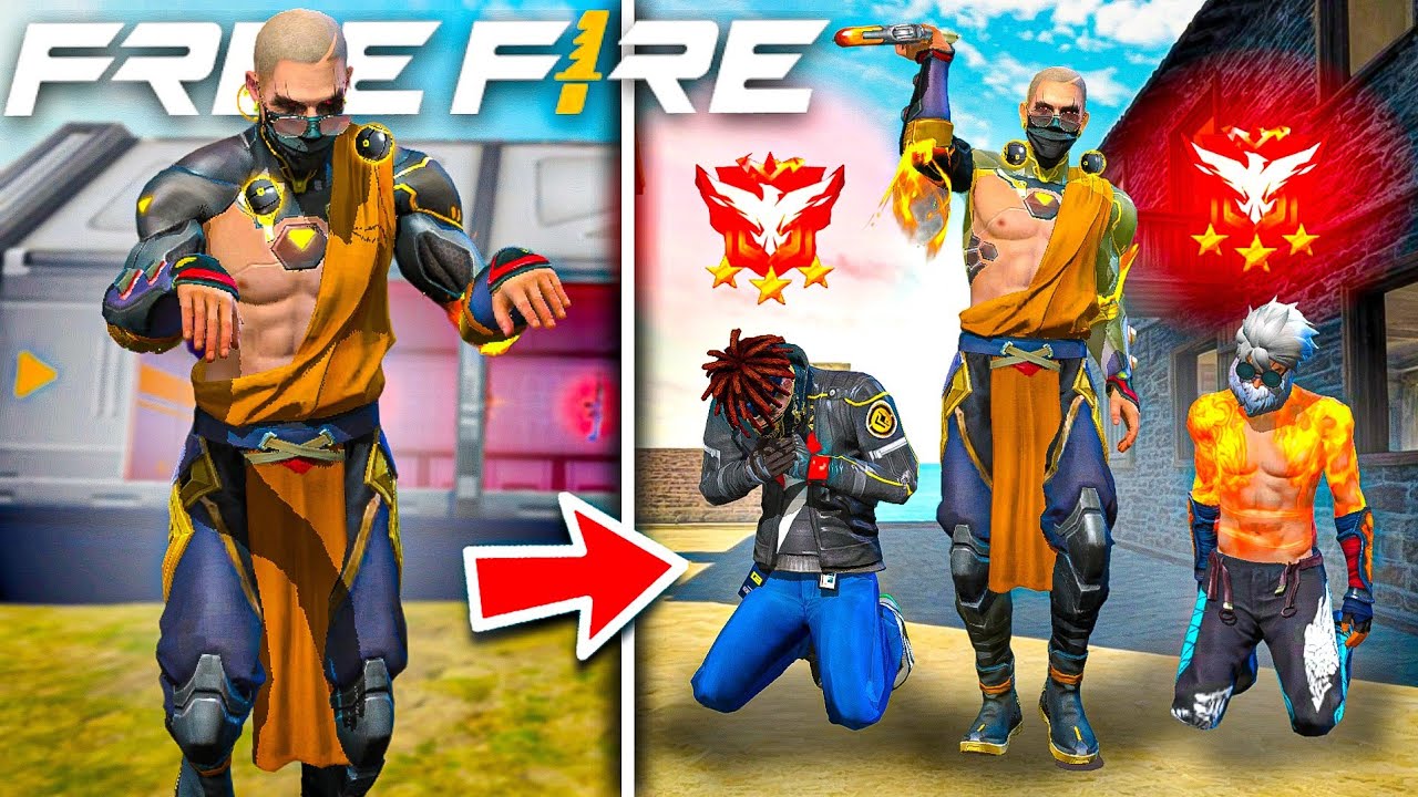 USE LA SKIN DEL MONJE SHAOLIN CALVO Y PASO ESTO 😂 FREE FIRE