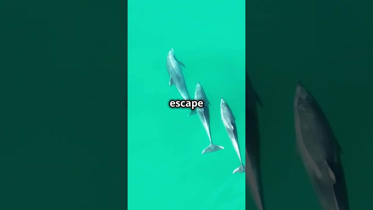 Bottlenose dolphins teamwork to get prey.