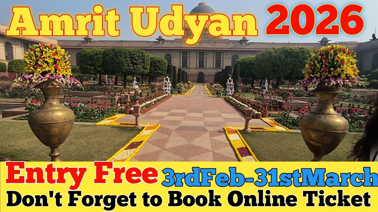 Amrit Udyan Rashtrapati bhavan 2026 #Amrit Udyan Delhi 2026 #Amrit Udyan 2026 /Complete Tour 