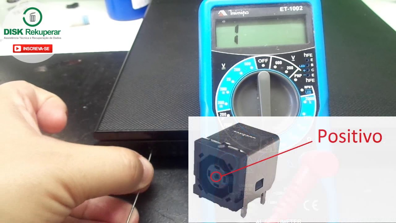 Aprenda a descobrir se o dc jack está bom ou ruim sem precisar desmontar o notebook.