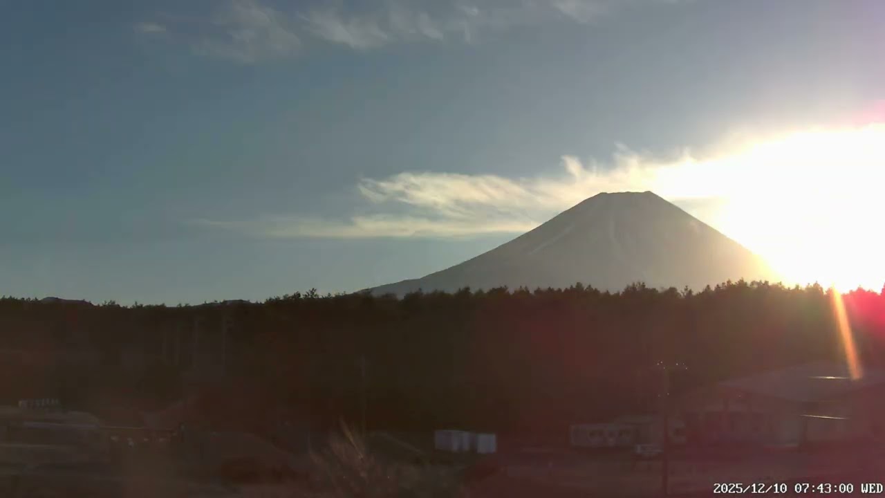 FUJIYAMA28 TIMELAPSE 12 2025 Asagiri fuji 富士山ライブカメラのタイムラプス 朝霧富士