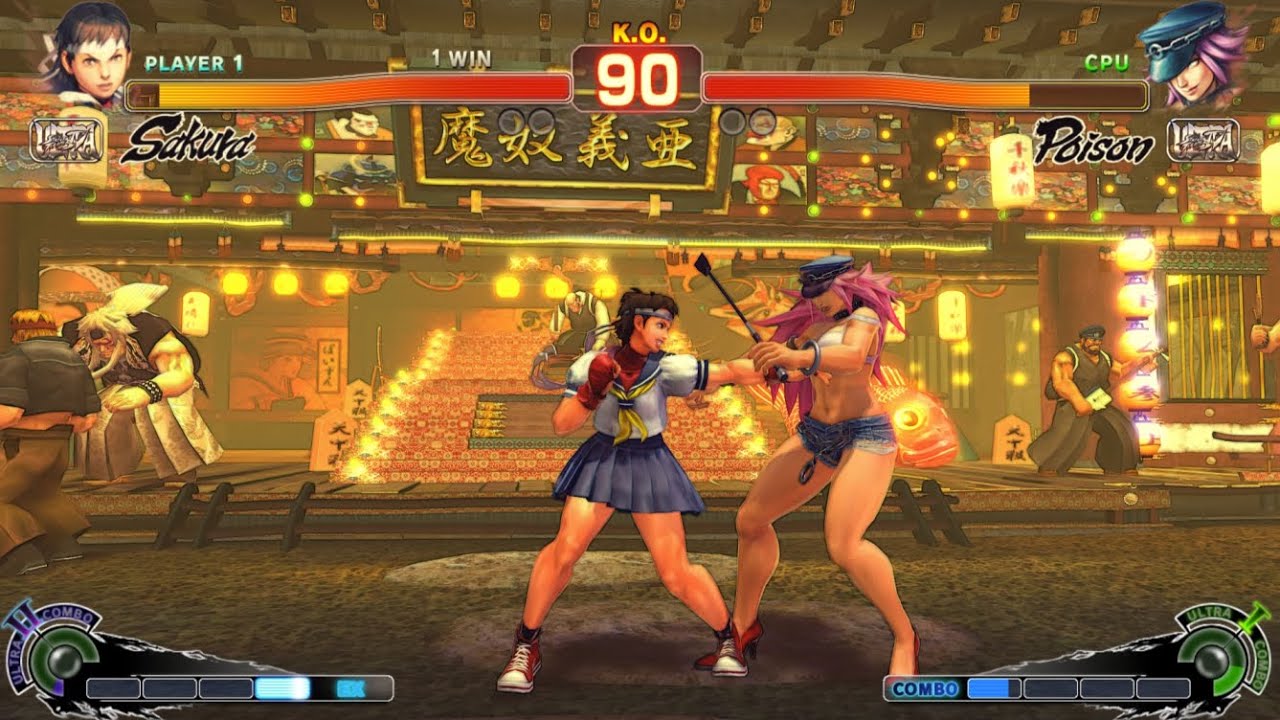 Sakura vs Poison - Ultra Street Fighter 4